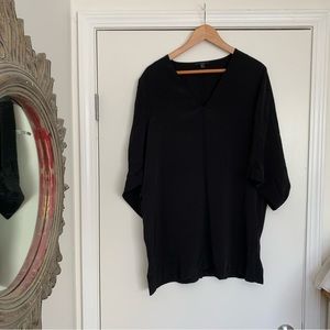 COS black tunic top size med-large